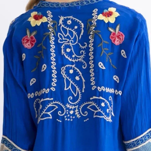 Johnny Was Tamarind Embroidered  Blouse NWT - Picture 10 of 14